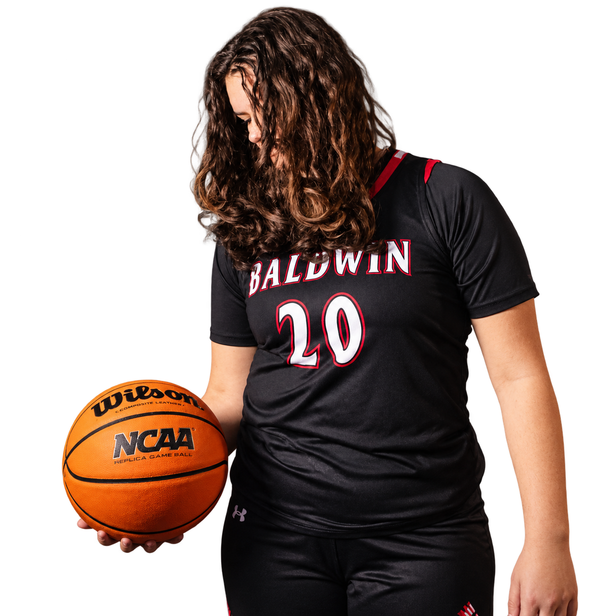 Lady Indians player wearing number 20