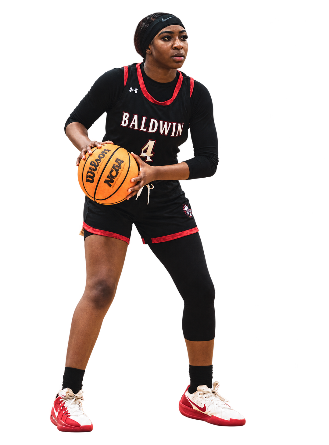 Lady Indians player wearing number 4 in a game